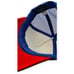 Usa flag in shape of heart snapback hat