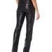 Blanknyc Lexington Pants Woman 27 Punk Goth Faux Leather Double Buckle Matrix