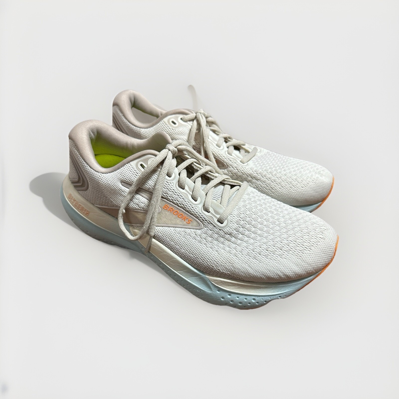 Brooks Glycerin 21 Women's Running Shoes Size 10 D Wide Coconut Aqua Sunset
