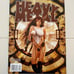 Four back issues of Heavy Metal magazine
