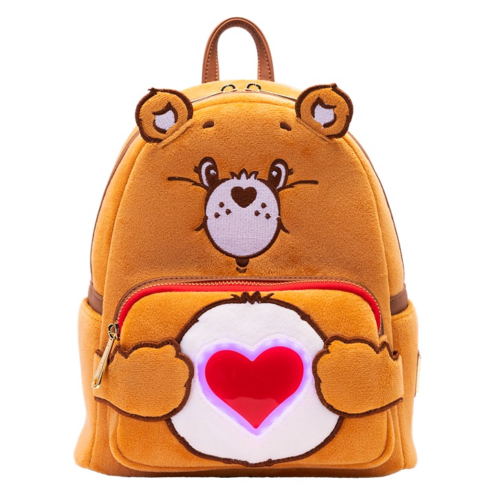 Care Bears Exclusive Tenderheart Bear Plush Cosplay Light Up Glow Mini Backpack