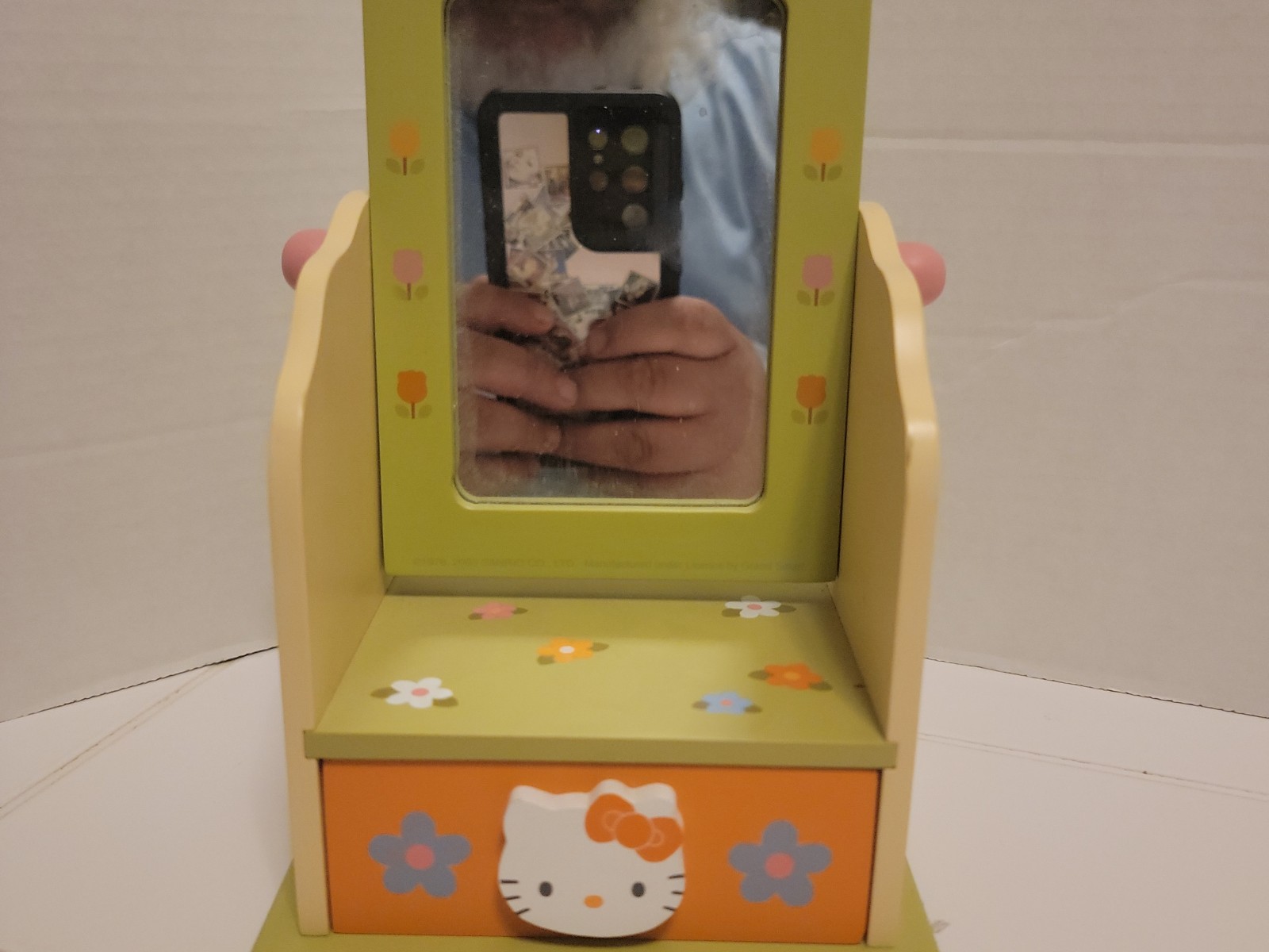 Hello Kitty Rare 2003 Small Jewelry Box With Mirror