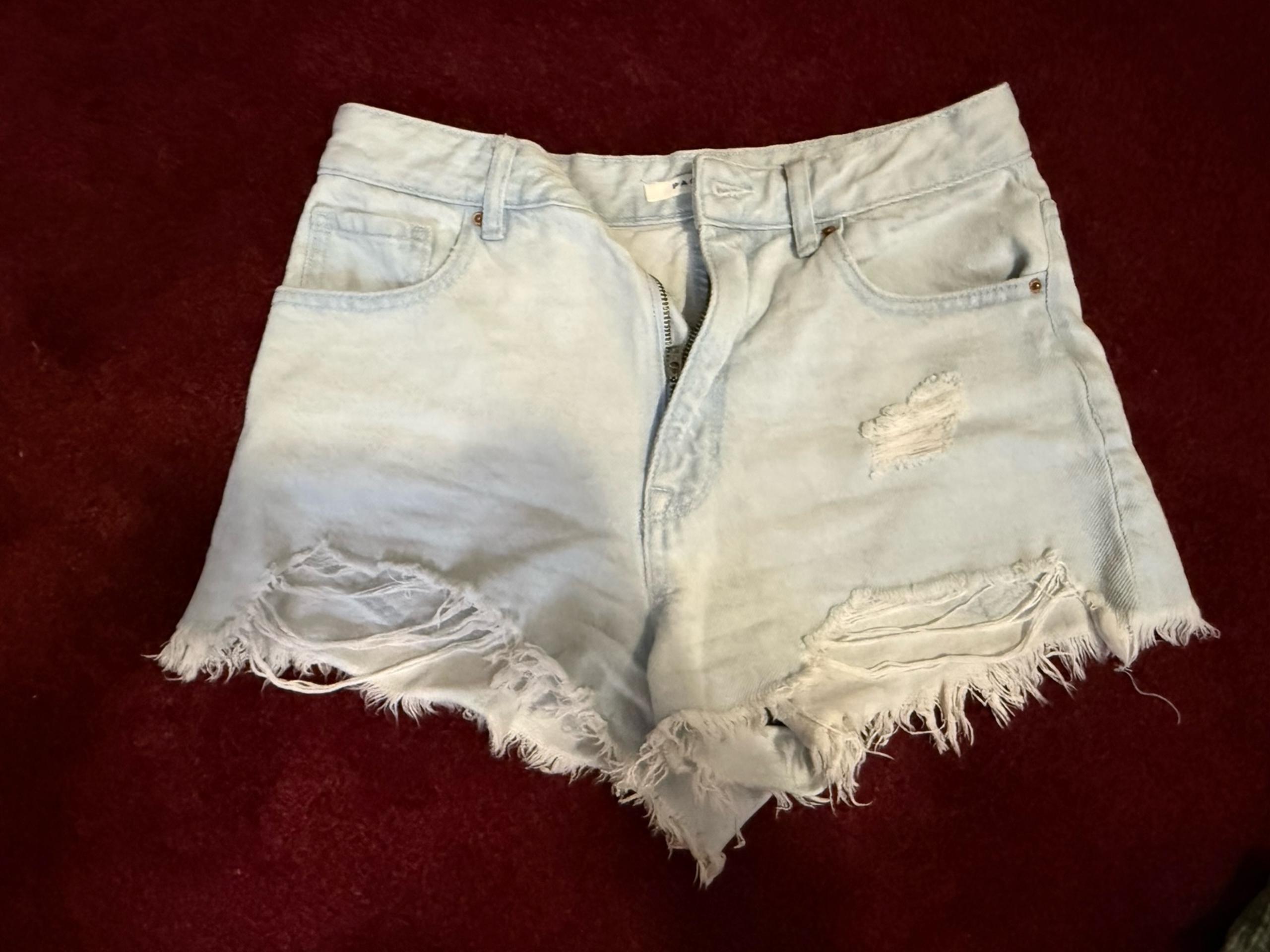 Pacsun distressed wash cut off jean Shorts women’s juniors 26 high rise festival