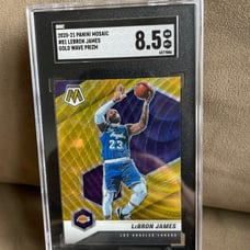 Lebron James mosaic gold wave SGC 8.5