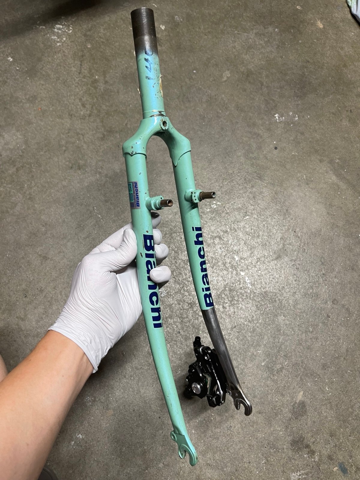Bianchi 1” custom disc fork