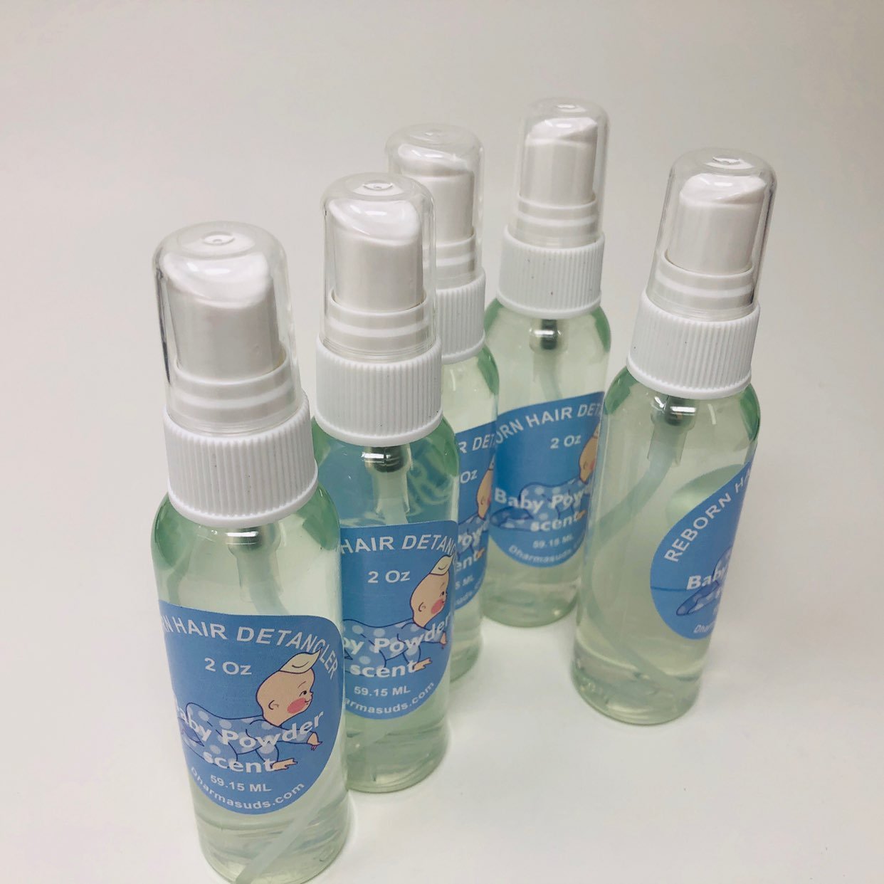detangler baby powder scent 5 pack
