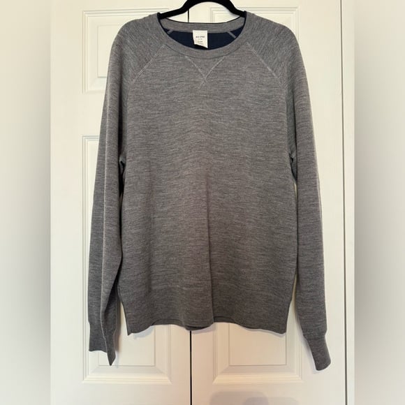 Jack Spade XL classic Gray wool blend sweater for office holiday business casual