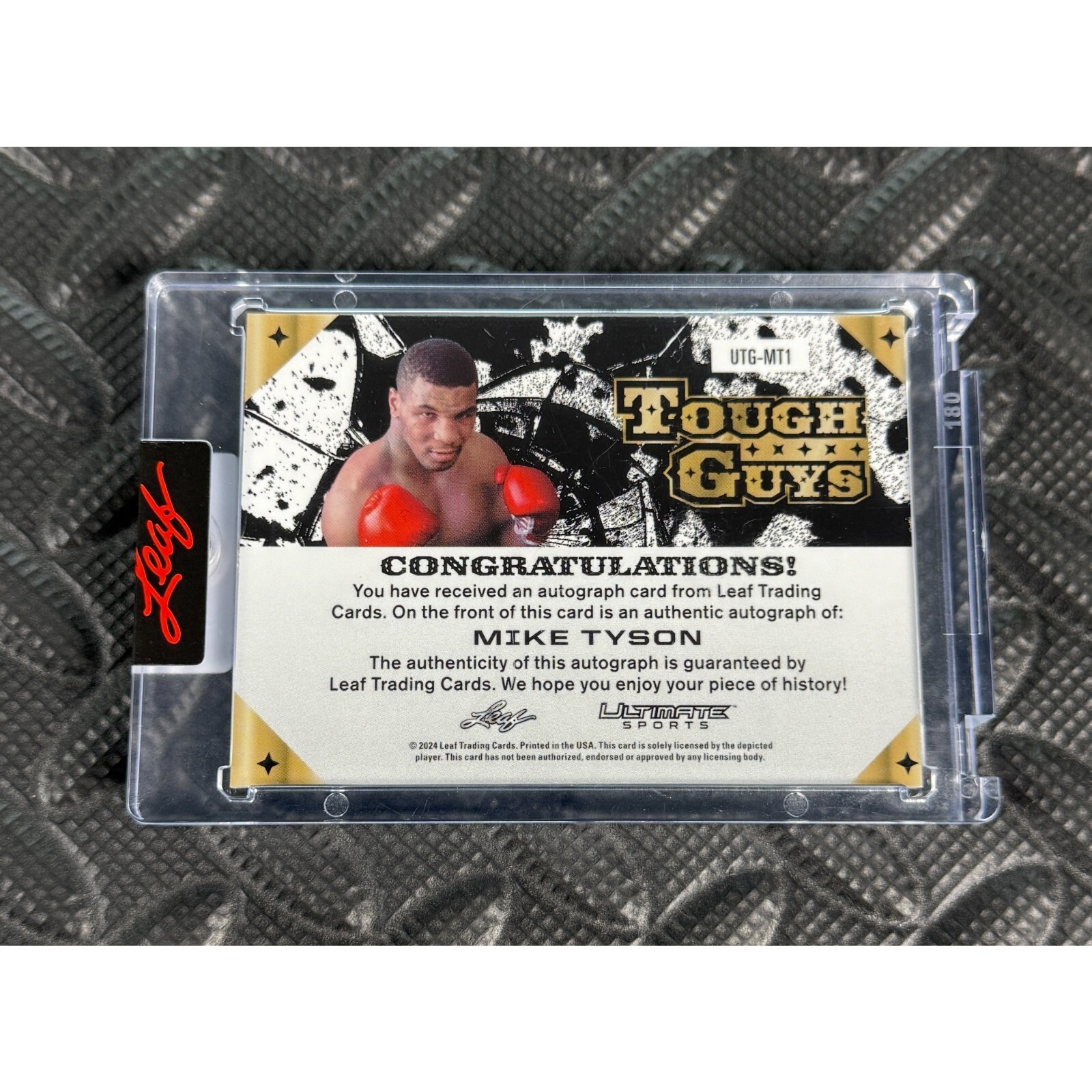 2015 Leaf Mike Tyson Autograph Card マイクタイソン 直筆