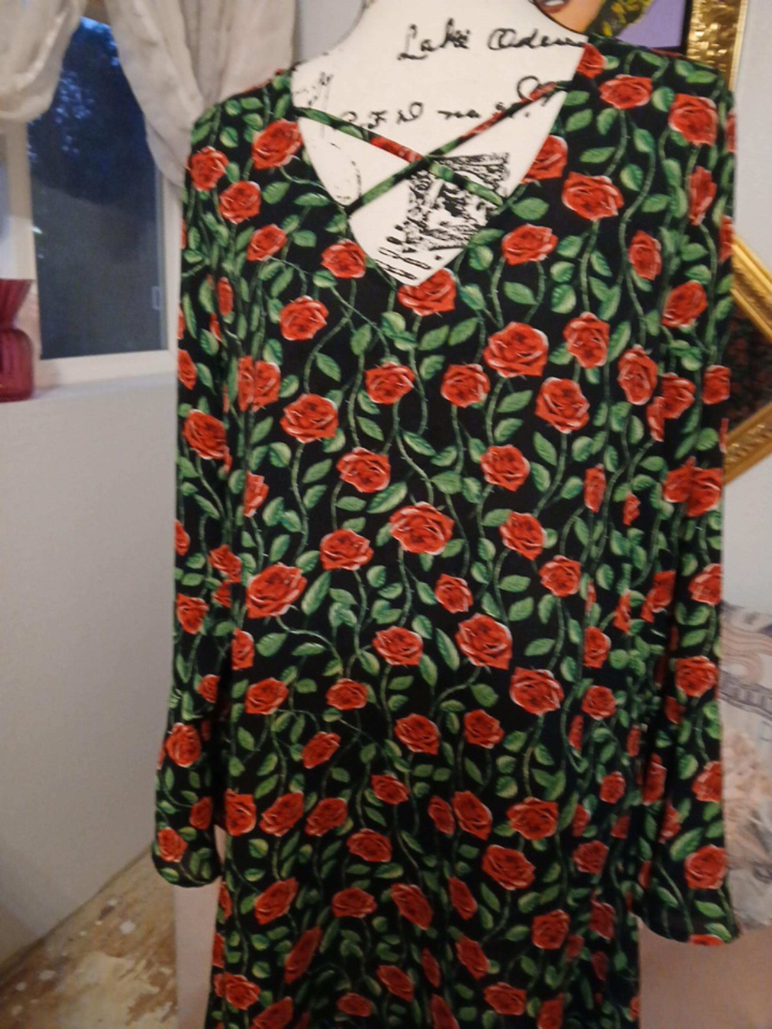 XL Disney Snow White Blouse Women’s Floral Top Shirt Rose Thorns.