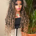 Lace front wig Salon-level Knotless Boho Locs HD Full Lace  Human Hair