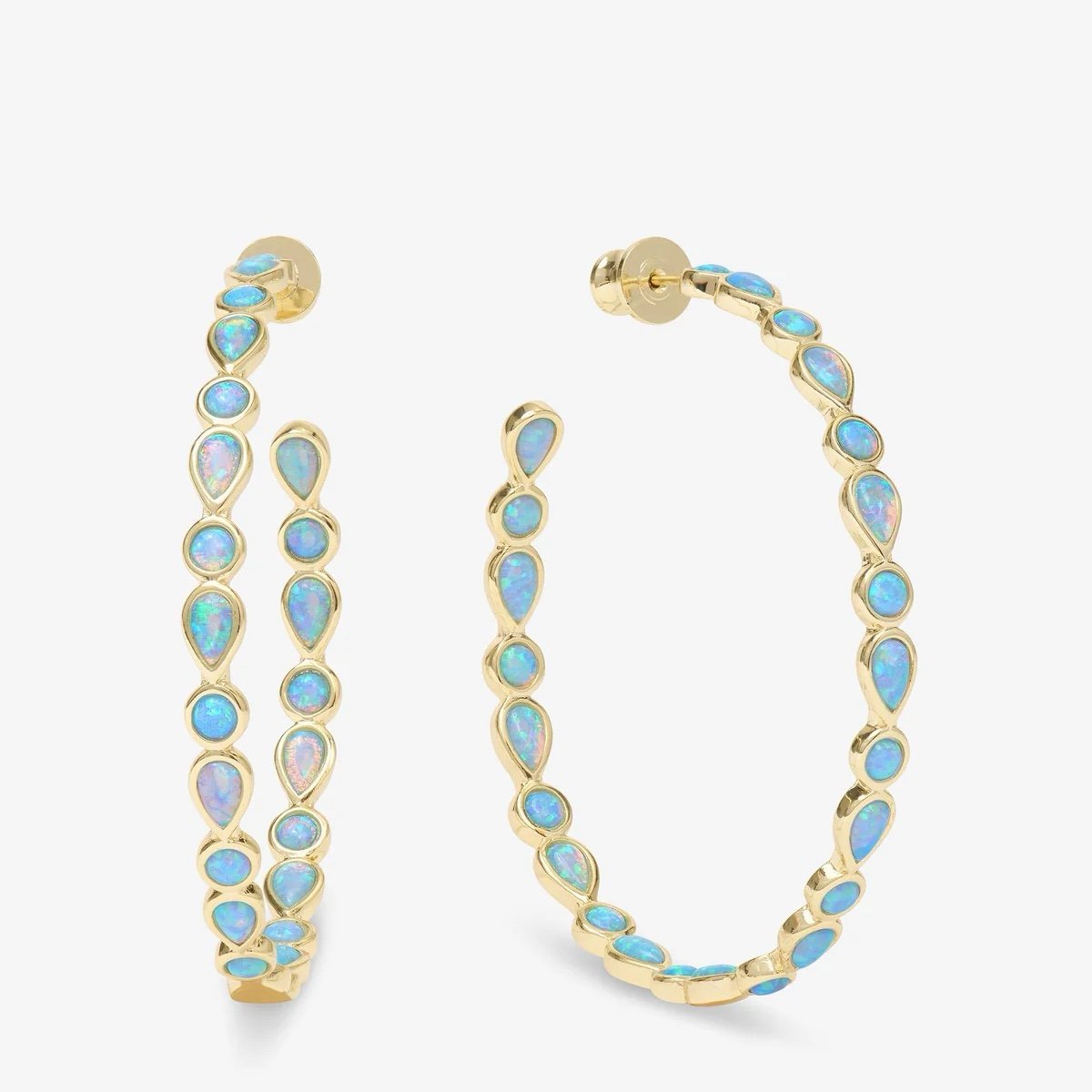 Isla Hoops 2"
Gold|Blue Opal