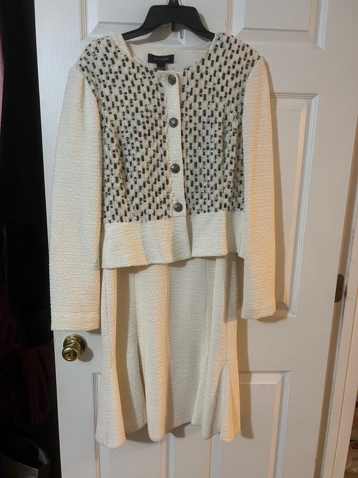 St John dress and matching jacket