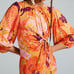 NWT Anthropologie Farm Rio Puff-Sleeve Cutout Slip Dress - XS