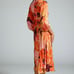NWT Anthropologie Farm Rio Puff-Sleeve Cutout Slip Dress - XS