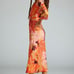NWT Anthropologie Farm Rio Puff-Sleeve Cutout Slip Dress - XS