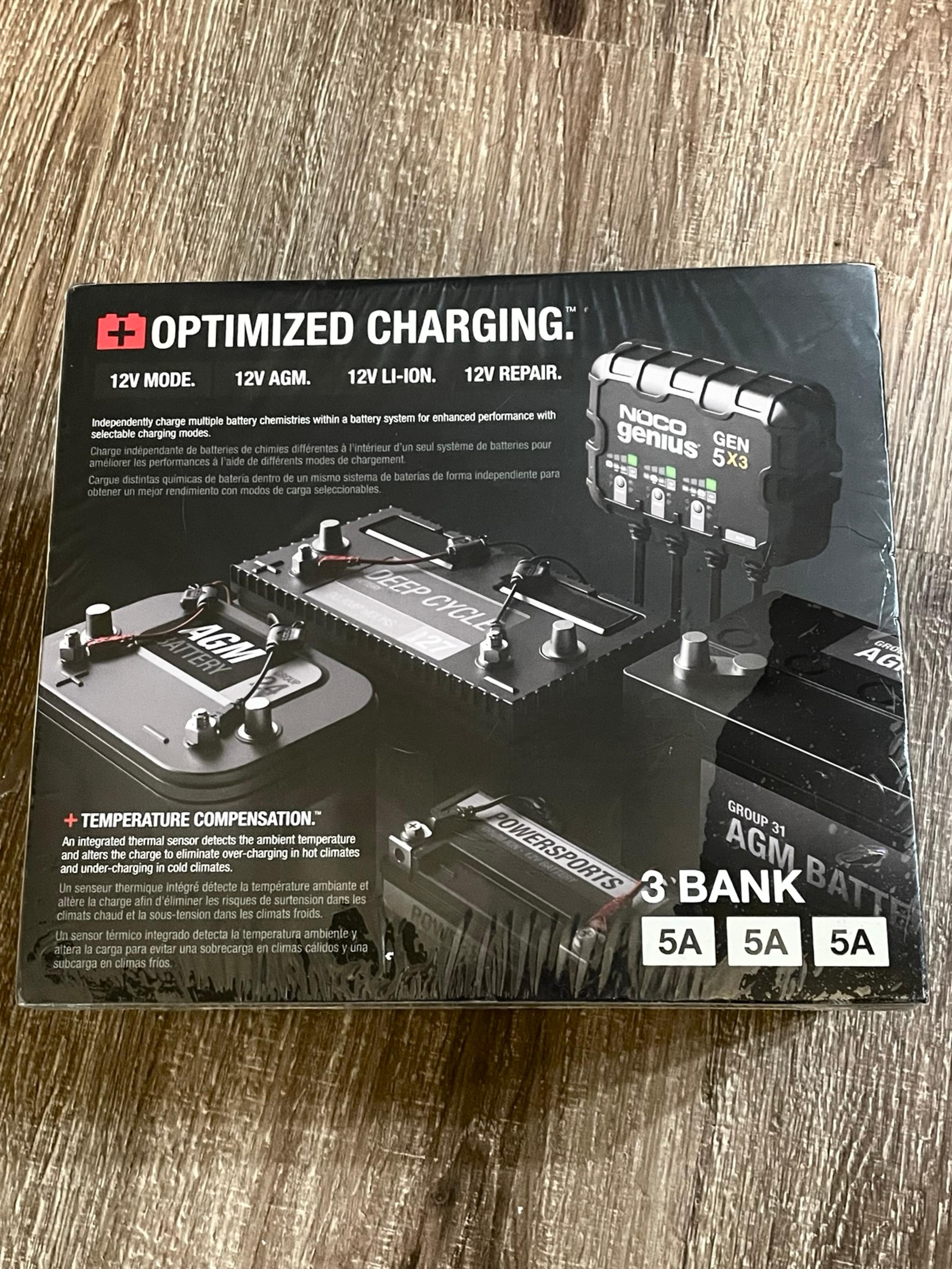 NEW NOCO GENIUS GEN5x3 OPTIMIZED CHARGING