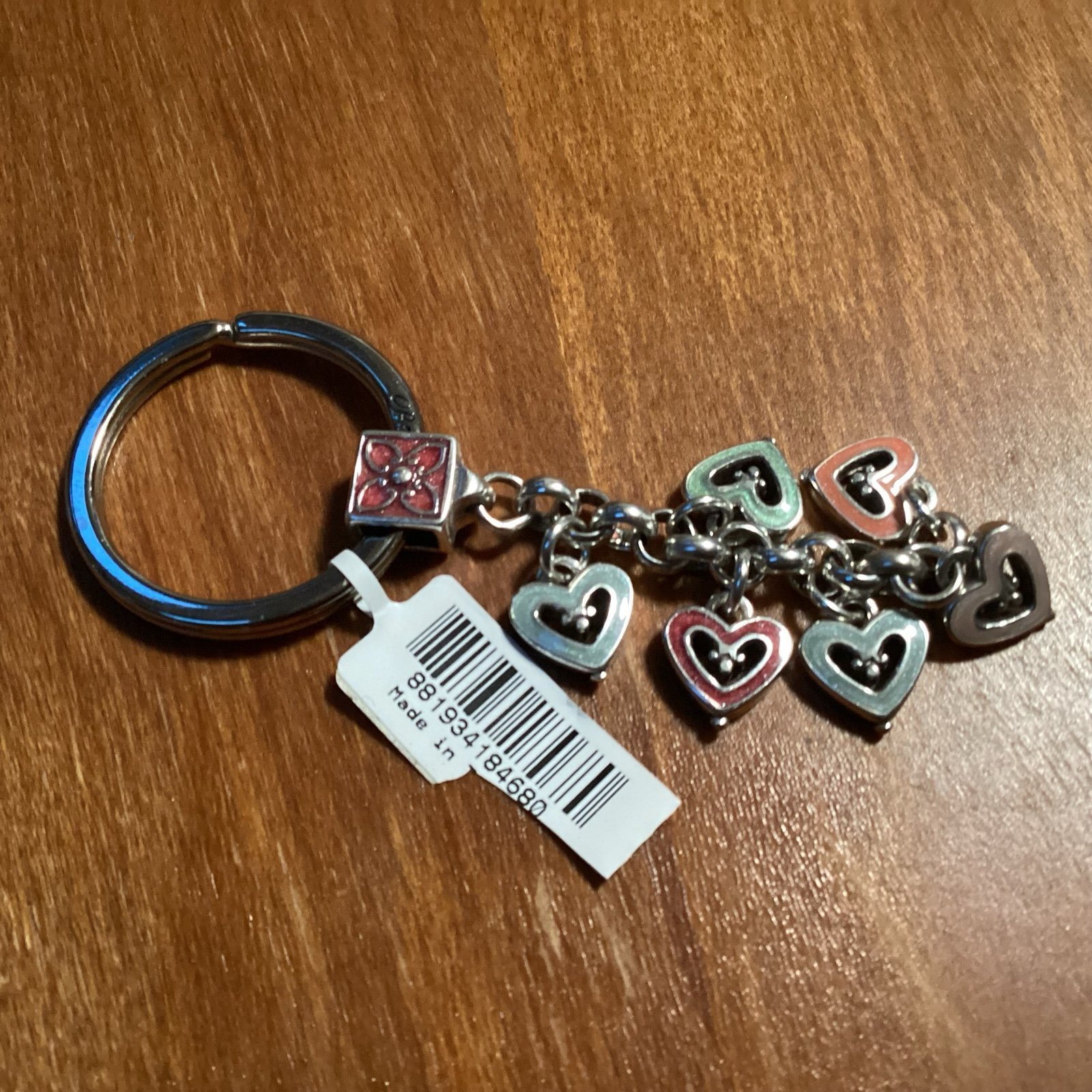 Brighton Keychain/ Key Fob Vienna Hearts New With Tag E11442