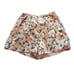 Anthropologie Georgine Floral Skirted Overlay Teal & Cream Shorts Size XS