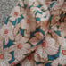 Anthropologie Georgine Floral Skirted Overlay Teal & Cream Shorts Size XS