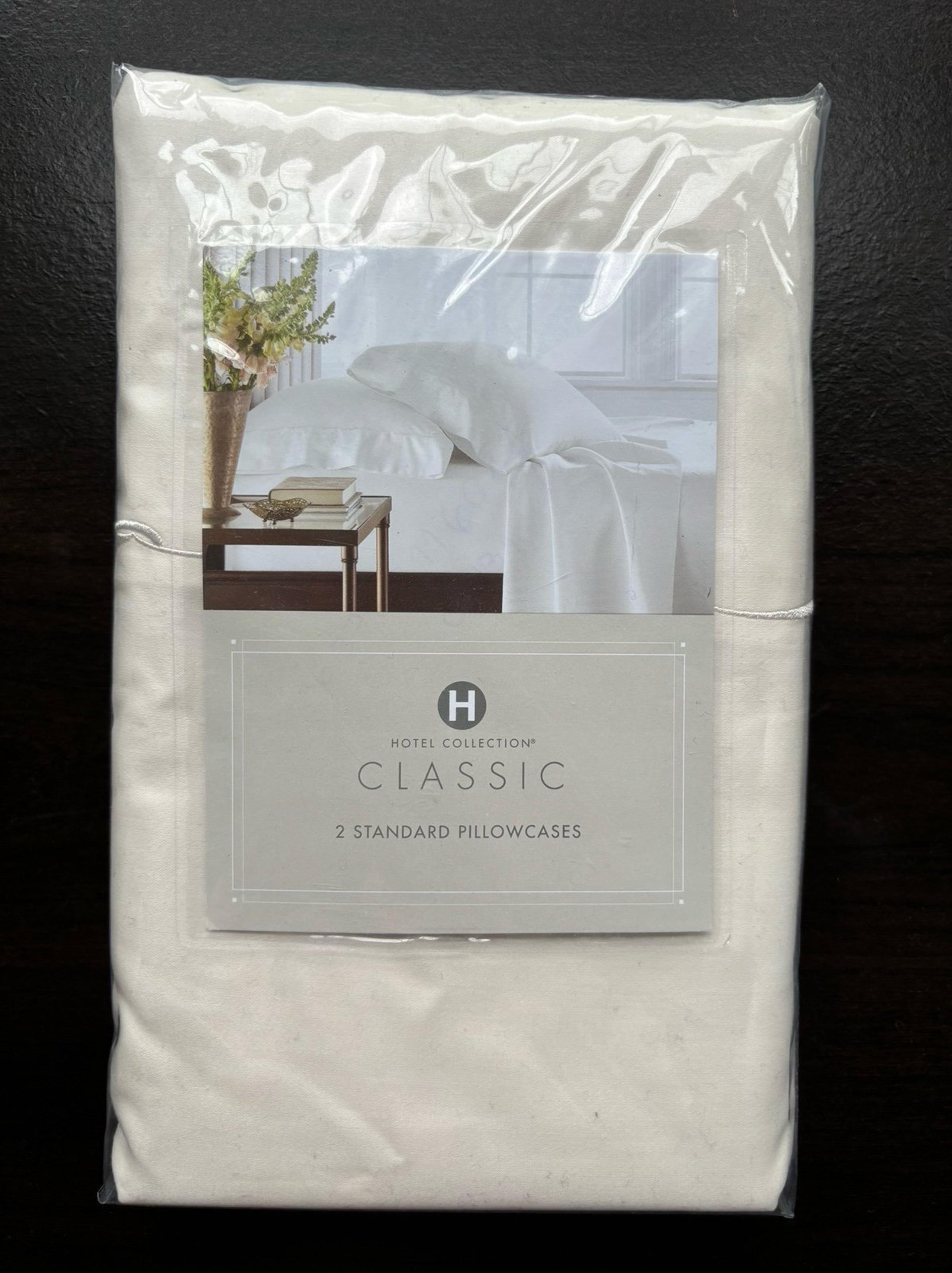 Macy's Hotel Collection Classic 800TC 100% Egyptian Cotton STANDARD Pillowcases