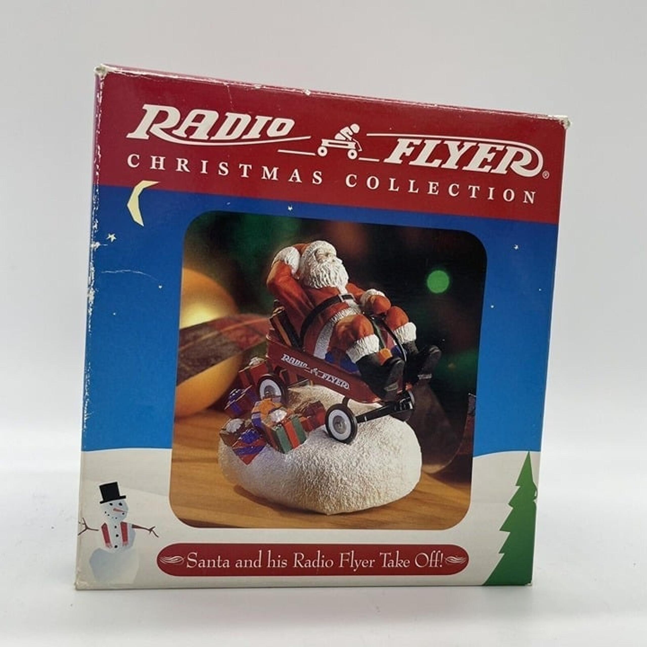 NIB Radio Flyer Christmas Collection Santa & His Radio Flyer Take Off! Model 126