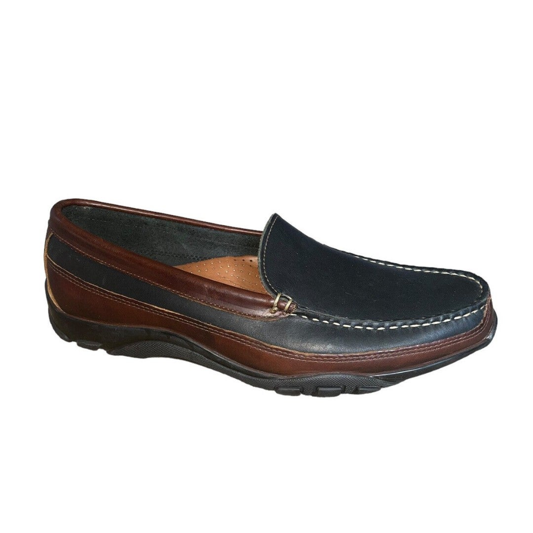 Allen Edmonds Men's Loafers Size 9 Boulder Venetian Driving Moccasins Blue