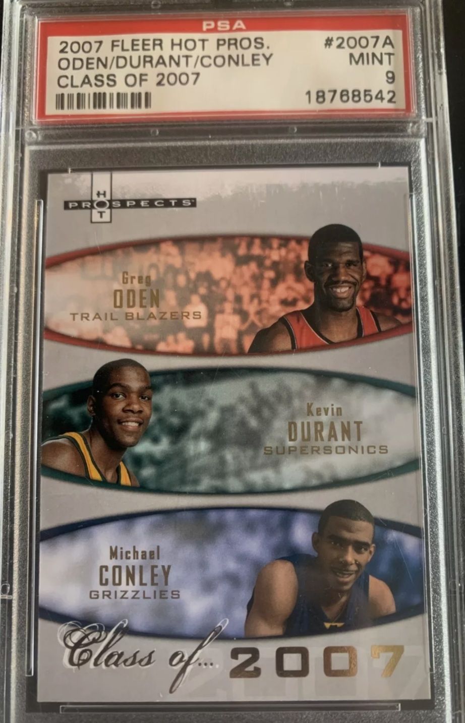 2007 Kevin Durant rookie /2007 psa 9