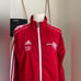 Adidas Red Houston Rockets Staff Full Zip Track Jacket, Size Medium