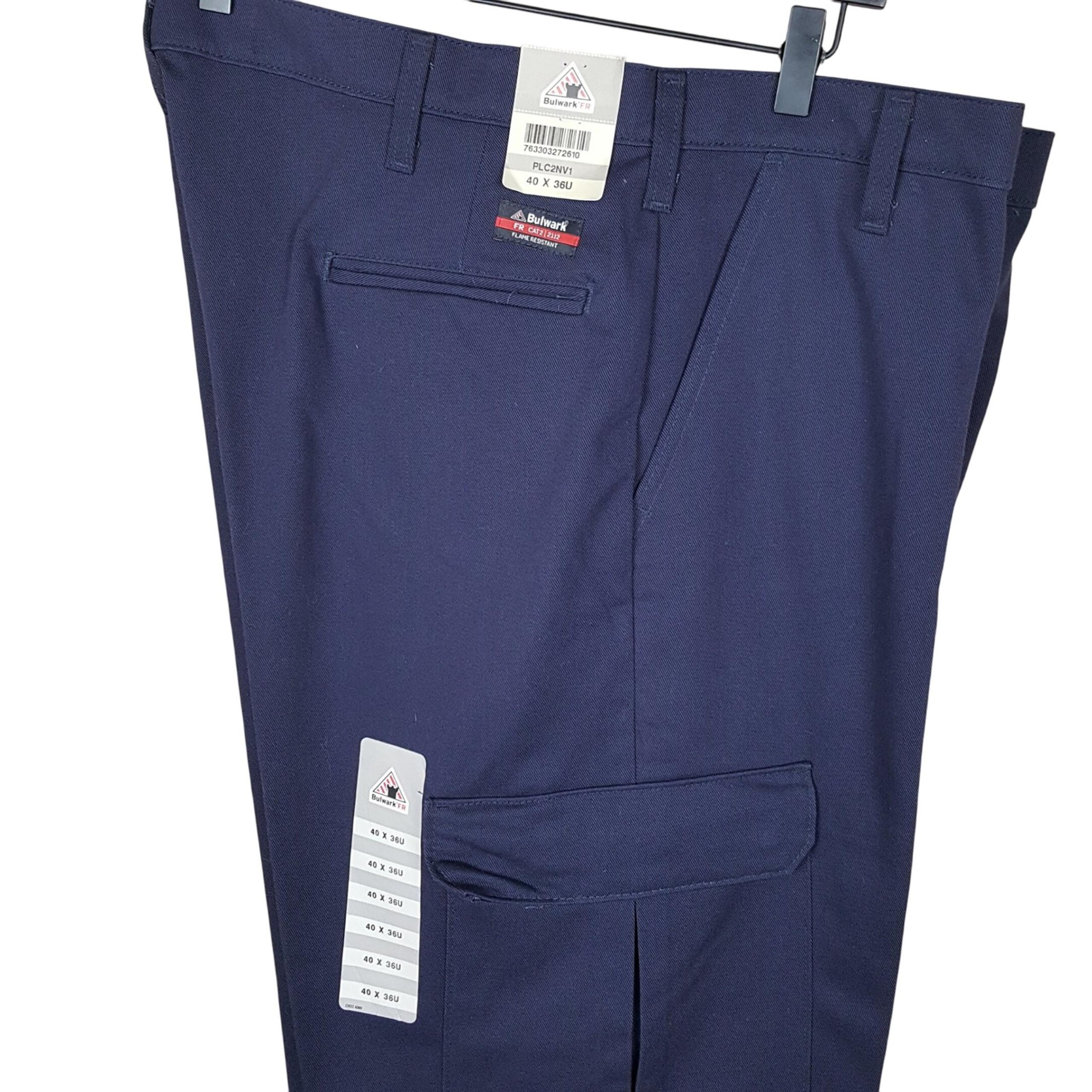 Bulwark FRC FR CAT 2 2112 Men's Midweight Cargo Pant 40x36U (Unhemmed) 0248