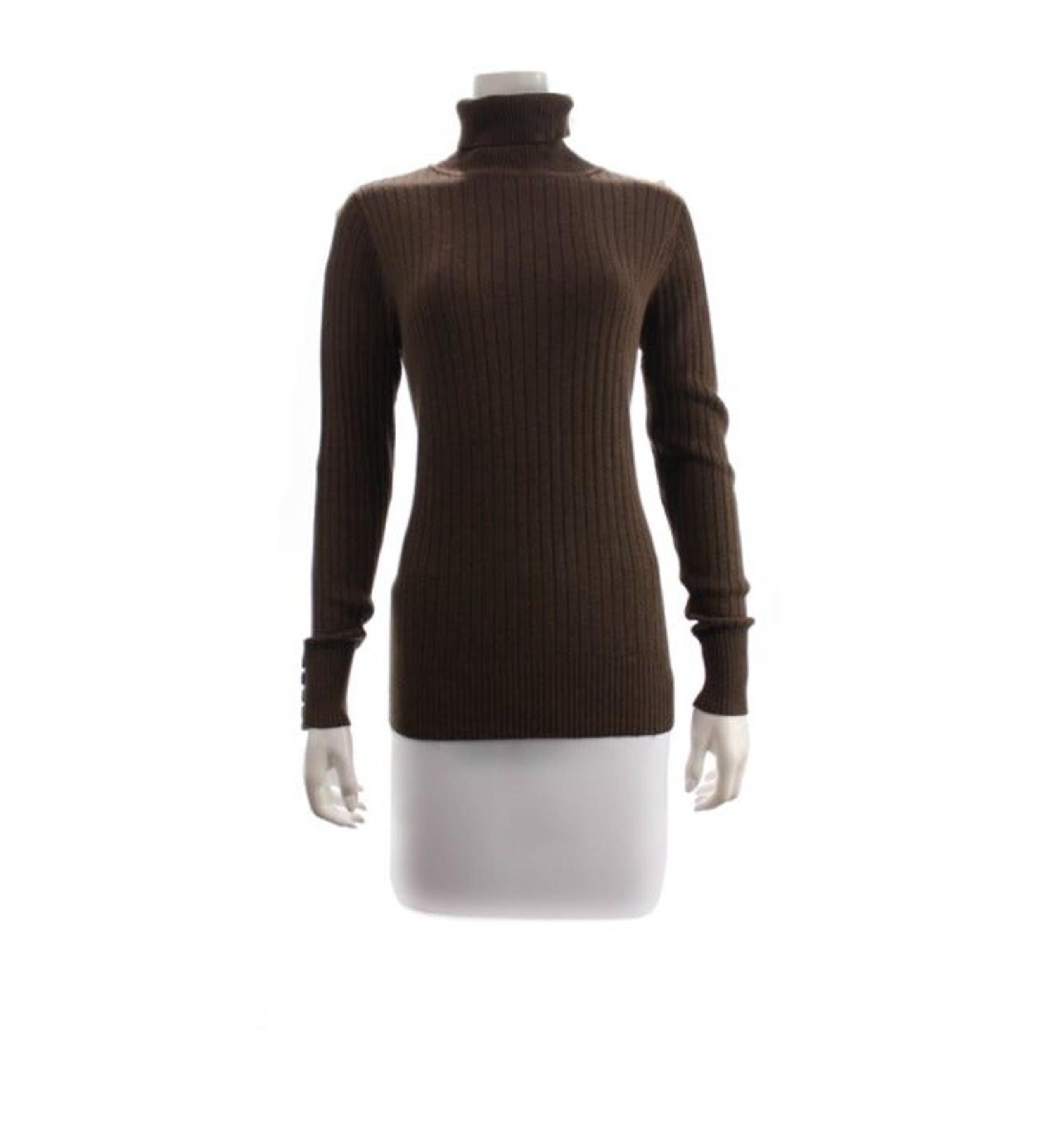 DAISY FUENTES Brown Cotton Sweater