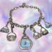 Vintage CITIZEN Eco-Drive Swarovski Crystal Purse Charm Bracelet Watch | Silver