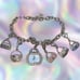 Vintage CITIZEN Eco-Drive Swarovski Crystal Purse Charm Bracelet Watch | Silver