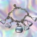 Vintage CITIZEN Eco-Drive Swarovski Crystal Purse Charm Bracelet Watch | Silver