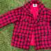 VINTAGE Woolrich red plaid buffalo check wool hunting coat