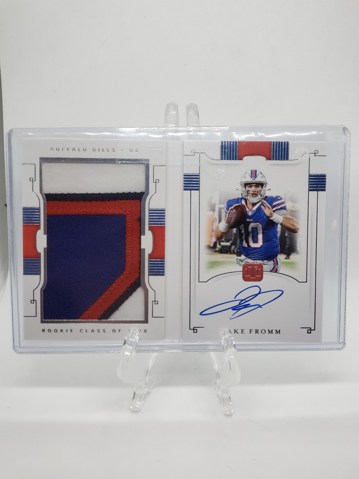 2020 National Treasures Jumbo Prime Signatures Jake Fromm Booklet 4 color /99