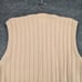 Dimension Milford Womens Sweater Vest Tan Medium V-Neck Rib Knit Stretch Vintage