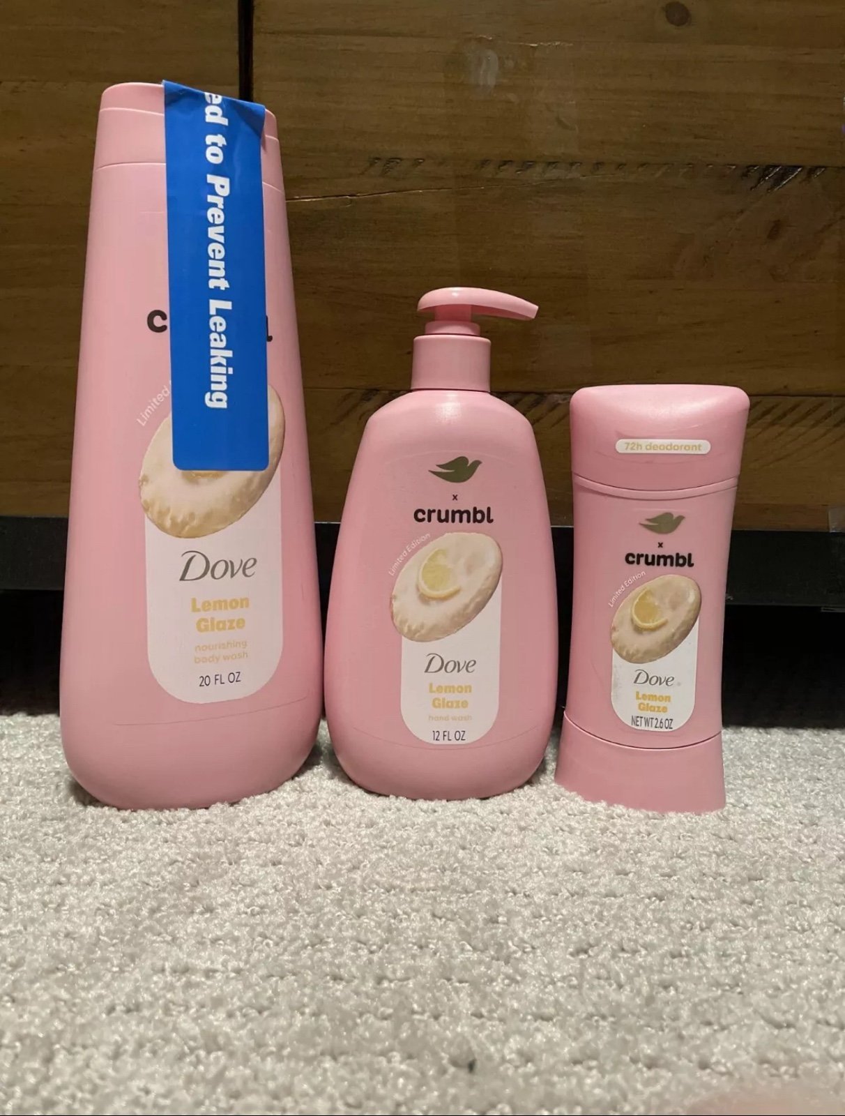 Set Of 3 Limited Edition Dove x Crumbl Lemon – Ready to Ship! *SHIPS FAST*