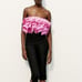 Zara Pink Ruffle Strapless Croptop
