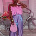 Zara Pink Ruffle Strapless Croptop