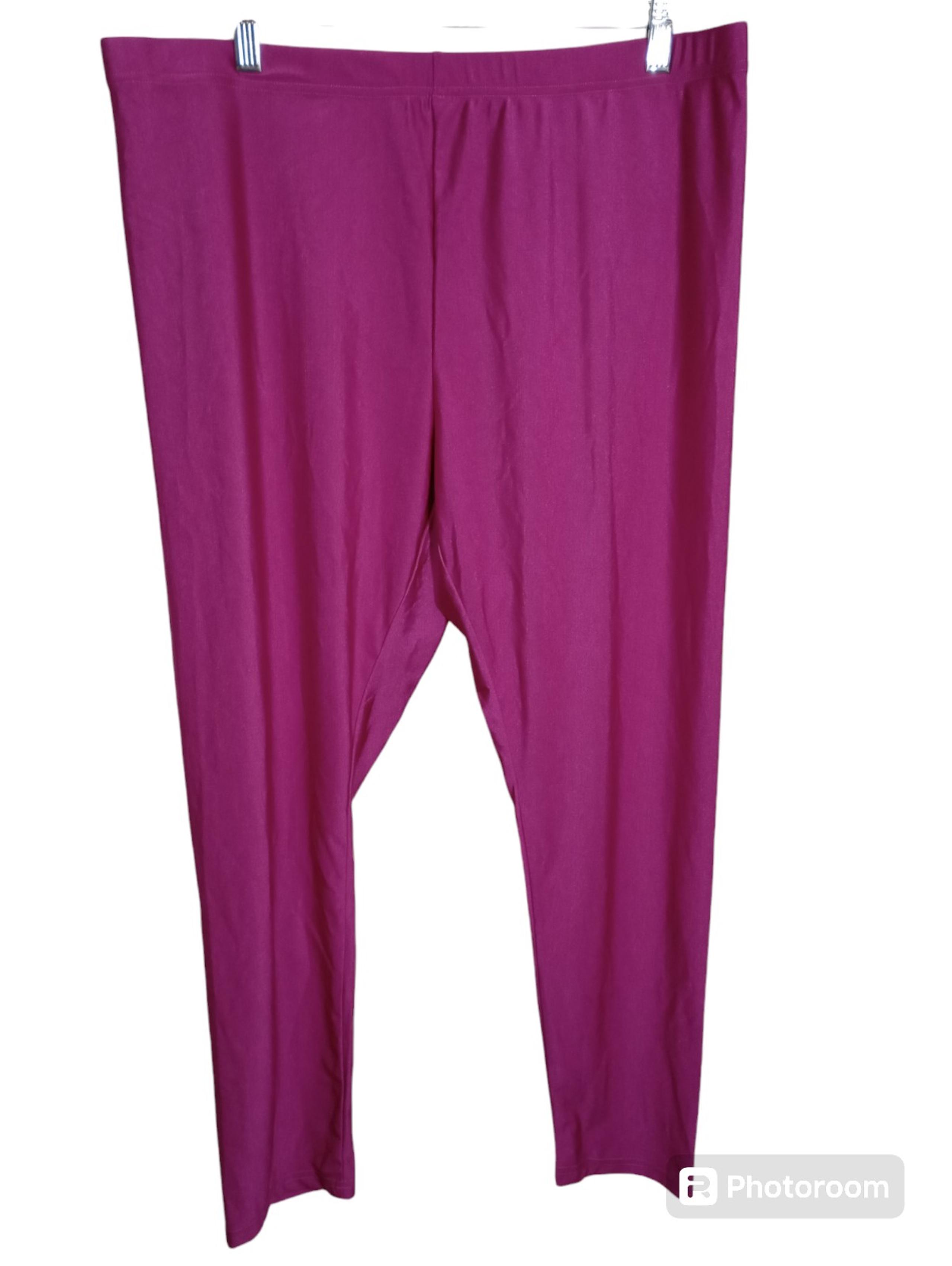 Shein Curve Woman's Size 2XL Fuchsia Pink Leggings