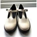 Zara *Doc Marten Style* White Mary Janes with Buckle Size 38