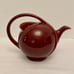 Vintage Hall USA Teapot Airflow 6 Cup Maroon Red Art Deco Style.