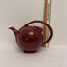 Vintage Hall USA Teapot Airflow 6 Cup Maroon Red Art Deco Style.