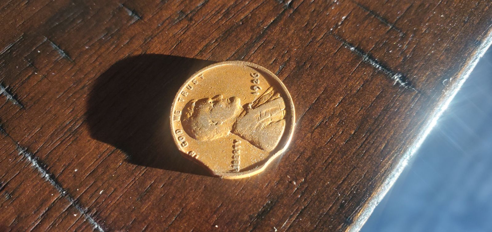 1926 wheat penny double clipped planchet