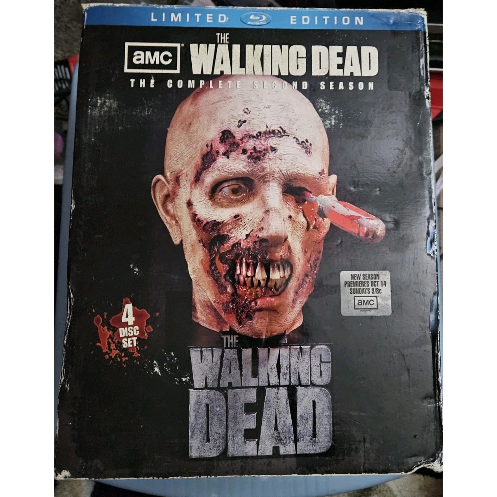 The Walking Dead Season 2 Blu-ray 2012 Limited Edition Zombie Head