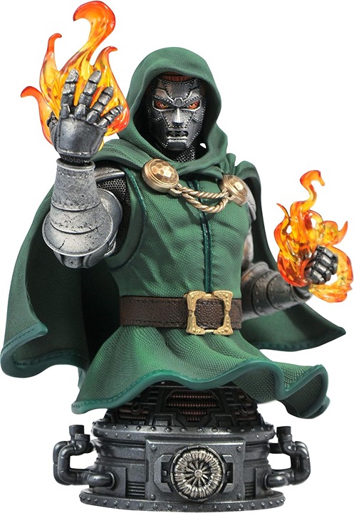 Marvel Doctor Doom Bust, 6 inches-GDJK213U89