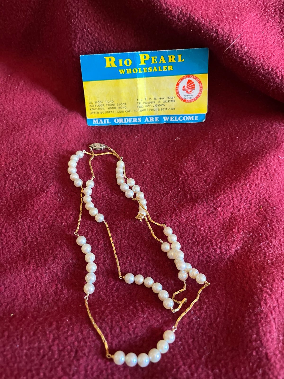 Pearl and Gold Necklace