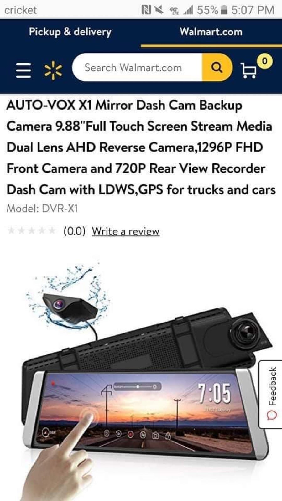 Mirror Dash Cam Backup Camera