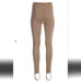 Taupe Faux Suede Stirrup Legging Sz XS Comfy Gift Holiday Neutral Party Travel