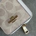 NWT！COACH ZIP CARD CASE IN SIGNATURE CANVAS （COACH CW883）gift receipt